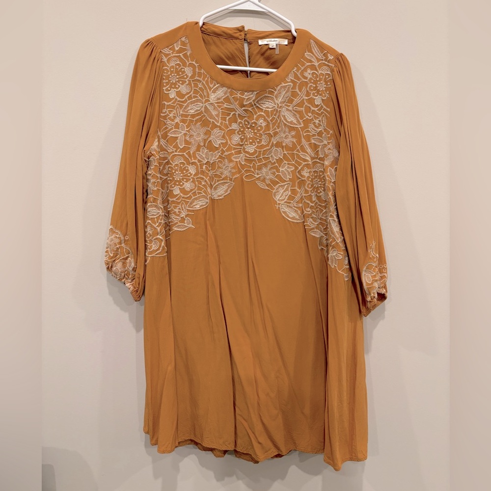 Mustard Long-Sleeve Dress